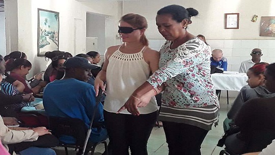 Comenzara en Cienfuegos proyecto de capacitacion para ciegos