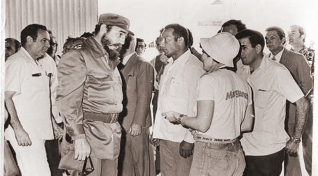 En la memoria En la terminal maritima visitada por Fidel 19 veces
